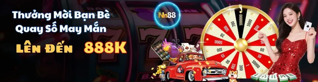 vòng quay thưởng 888k tại Nn88n com